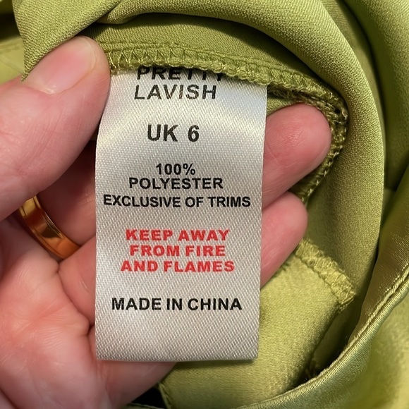 NWT Pretty Lavish Frances Cut Out Jumpsuit Satin Green Apple Size 2 - Picture 13 of 16